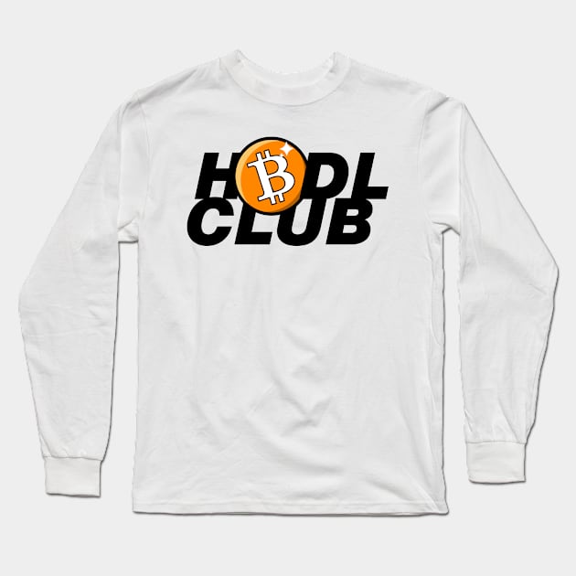 bitcoin hodl club Long Sleeve T-Shirt by Akman